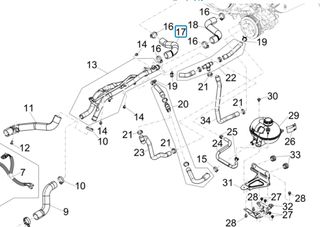 Κολάρο Νερού Piaggio Porter Multitech E6 Entry Level 2017-2020 1E000609-thumb-1