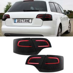 ΦΑΝΑΡΙΑ ΠΙΣΩ LED taillights AUDI A4 Avant B7 04-08 Black/Smoke