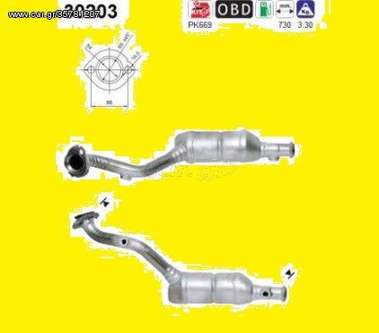 ΚΑΤΑΛΥΤΗΣ RENAULT  CLIO / TWINGO  1.2cc 16V 2001-   KARALOIZOS exhaust