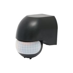 Ανιχνευτής κίνησης υπερύθρων επίτοιχος 230V IP44 με γωνία ανίχνευσης 180° ~12m σε μαύρο χρώμα