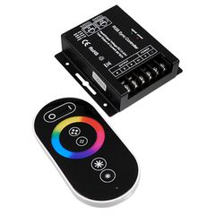 GLOBOSTAR® RGBCONTROLLER 73410 Σετ Dimmer / Controller με RF Ασύρματο Χειριστήριο με 3 x 8A 192W Κανάλια DC 12-24V 24A 576W Max IP20 - RF2.4Ghz SYNC - Μ9 x Π9 x Υ2.5cm - 2 Χρόνια Εγγύηση