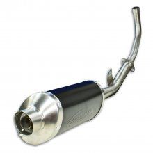 ΕΞΑΤΜΙΣΗ ΟΛΟΣΩΜΗ HONDA ASTREA SUPRA 100 INOX OVAL ΜΕ ΜΑΥΡΗ ΜΠΟΥΚΑ PROTECHT