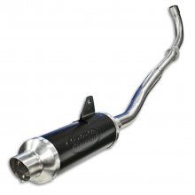 ΕΞΑΤΜΙΣΗ ΟΛΟΣΩΜΗ YAMAHA CRYPTON-R 115 INOX ΣΤΡΟΓΓΥΛΗ ΜΕ ΜΑΥΡΗ ΜΠΟΥΚΑ PROTECHT