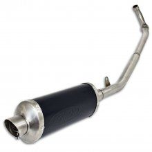 ΕΞΑΤΜΙΣΗ ΟΛΟΣΩΜΗ DAYTONA SPRINTER 125 EFI INOX OVAL ΜΕ ΜΑΥΡΗ ΜΠΟΥΚΑ PROTECHT