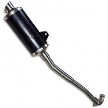 ΕΞΑΤΜΙΣΗ ΟΛΟΣΩΜΗ INOX SYM VF 125 ΜΑΥΡΗ ΟΒΑΛ ΜΕ ΜΠΟΥΚΑ PROTECHT