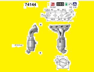 ΚΑΤΑΛΥΤΗΣ NISSAN QASHQAI / X-TRAIL  2.0cc 2007-2014   KARALOIZOS exhaust