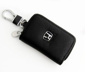  Κλειδοθήκη Δερμάτινη  Μπρελόκ Πορτοφόλι  Θήκη Τσάντα για Κλειδιά με Λογότυπο Μάρκας Honda
