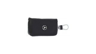  Κλειδοθήκη Δερμάτινη  Μπρελόκ Πορτοφόλι  Θήκη Τσάντα για Κλειδιά με Λογότυπο Μάρκας Mercedes 