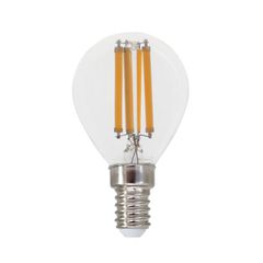 Διακοσμητική λάμπα led Ε14 6W 230V 4000K ενδιάμεσο λευκό φως σφαιρική G45 διάφανη 770 lumen 360°