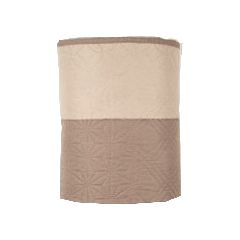 Κουβερλί ultrasonic Sam 100% microfiber χρώματος Moca-Beige διαστάσεων 160x220cm