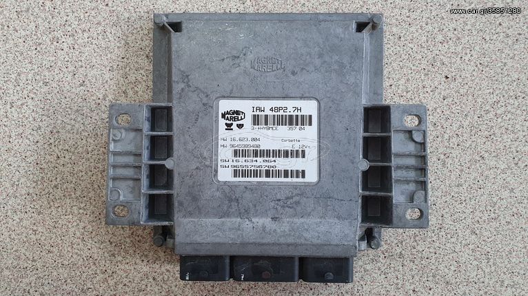  ΕΓΚΕΦΑΛΟΣ CITROEN C2 - C3 - PEUGEOT 206 Plug & Play Engine ECU Magneti Marelli, IAW 48P2.7H, HW 16.623.004, HW 9645989480, SW 16.634.064, SW 9655756780