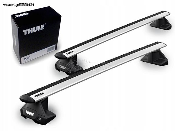 Μπάρες οροφής Thule Evo Clamp 7105 + KIT + WingBar για Normal Roof