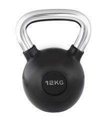 Kettlebell Με Επένδυση Λάστιχο & Χρωμιωμένη Λαβή 4kg (MDS)