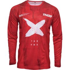 ΜΠΛΟΥΖΑ MX PULSE HZRD RED/WHITE JERSEY| THOR