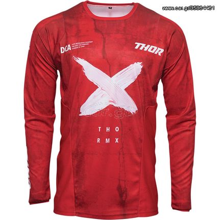 ΜΠΛΟΥΖΑ MX PULSE HZRD RED/WHITE JERSEY| THOR