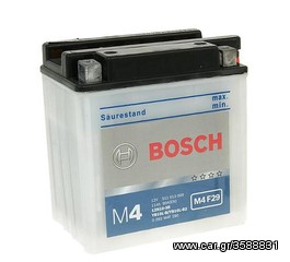 ΛΥΡΗΣ BOSCH 12N10-3B-1, YB10L-B, 12Ah/90A(EN), ΔΕΞ(+). ΑΝΟΙΚΤΟΥ ΤΥΠΟΥ, 0092M4F290