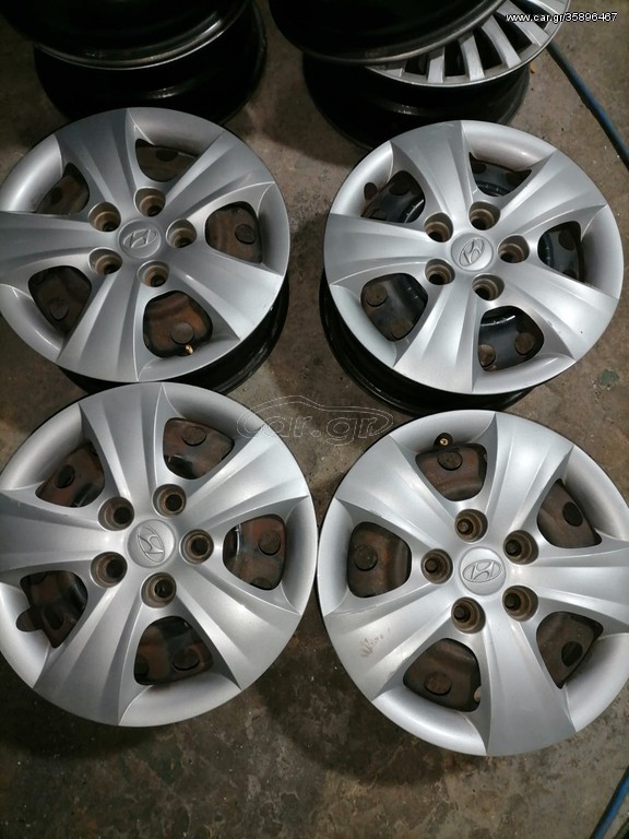 ΖΑΝΤΕΣ ΣΙΔΕΡΕΝΙΕΣ 15" ORIGINAL HYNDAI I 30  5X114.3!!!