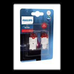 PHILIPS W21W Ultinon Pro3000 Led Red 12V 2.75W 2τμχ 11065U30RB2