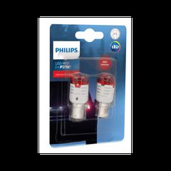 PHILIPS P21W Ultinon Pro3000 Led Red 12V 1.75W 2τμχ 11498U30RB2