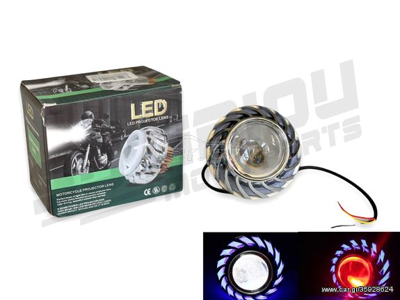 ΛΑΜΠΑ ANGEL EYE LED ΚΟΚΚΙΝΟ / ΜΠΛΕ