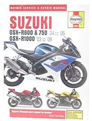 Haynes Manual για SUZUKI GSXR 600 &750 04-05  GSXR 1000 03-08