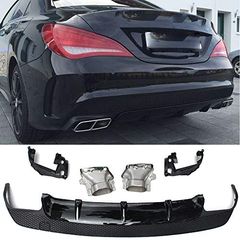 ΠΙΣΩ ΣΠΟΙΛΕΡ Diffuser MERCEDES CLA W117 X117 Black Design