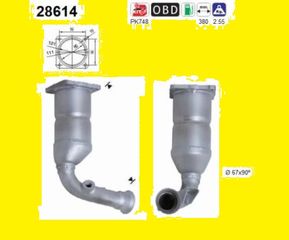 Καταλύτης CITROEN C4 1.4cc 16v  2004-2011   KARALOIZOS exhaust