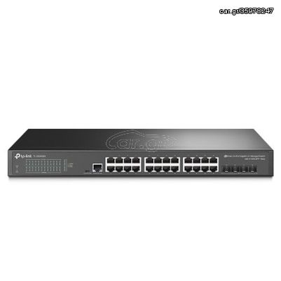 TP LINK TL-SG3428X JetStream 24-Port Gigabit L2+ Managed Switch with 4 10GE SFP+ Slots