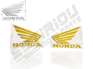 ΑΥΤΟΚΟΛΛΗΤΑ ΕΜΒΛΗΜΑΤΑ HONDA 3D ΧΡΥΣΑ