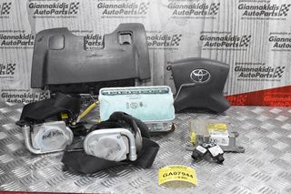 Σετ Αερόσακων Κομπλέ Toyota Avensis 2003-2008 (Λείπει το Καπάκι του Συνοδηγού)