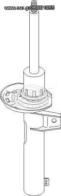 Αμορτισέρ εμπρόσθιο , γόνατο , αέρος-λαδιού (ΚΑΙΝΟΥΡΓΙΟ) ,SEAT ,LEON  2005-2012  ( ΔΙΆΜΕΤΡΟΣ 55mm)