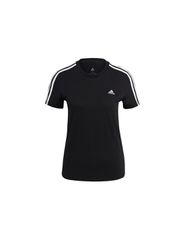 Adidas 3 Stripes Γυναικείο Αθλητικό T-shirt Μαύρο GL0784