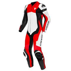 ΦΟΡΜΑ ΔΕΡΜΑΤΙΝΗ DAINESE ASSEN 2 1PC LEATHER SUIT PERF. (WHITE-LAVA-RED-BLACK))