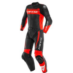 ΦΟΡΜΑ ΔΕΡΜΑΤΙΝΗ DAINESE MISTEL 2 PCS LEATHER SUIT (BLACK-MATT-FLUO-RED-BLACK-MATT)