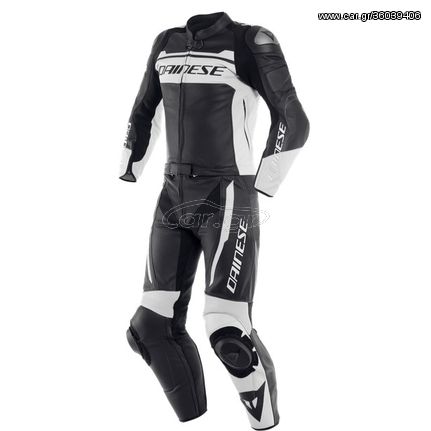 ΦΟΡΜΑ ΔΕΡΜΑΤΙΝΗ DAINESE MISTEL 2 PCS LEATHER SUIT (BLACK-MATT-WHITE-BLACK-MATT)