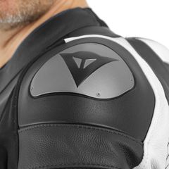 ΦΟΡΜΑ ΔΕΡΜΑΤΙΝΗ DAINESE MISTEL 2 PCS LEATHER SUIT (BLACK-MATT-WHITE-BLACK-MATT)-thumb-3