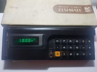 Vintage SHARP calculator ELSIMATE EL120 Super condition with box