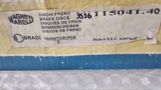 SEAT IBIZA I,RONTA,MALAGA-LANCIA BETA MONTE CARLO -FIAT 132,RITMO 105TC,ARGENTA ΔΙΣΚΟΠΛΑΚΕΣ 252X11MM MAGNETI MARELLI ΤΙΜΗ ΤΕΜΑΧΙΟΥ-thumb-2