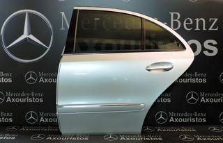 ΠΟΡΤΑ ΟΠΙΣΘΙΑ ΑΡΙΣΤΕΡΗ MERCEDES-BENZ, Ε-CLASS, W211, ΓΕΜΑΤΗ, ΦΑΣΑ ΜΕ ΝΙΚΕΛ, ΦΙΝΙΣΤΡΙΝΙ ΠΡΑΣΙΝΟ, FACELIFT, 2006-2009 **AXOURISTOS**