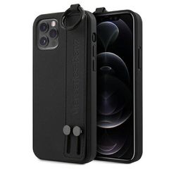 Mercedes MEHCP12LLSSBK iPhone 12 Pro Max 6,7" Black hardcase Strap Line