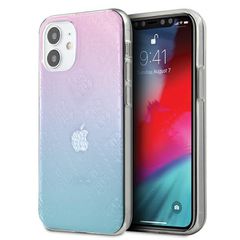 Guess GUHCP12S3D4GGBP iPhone 12 mini 5.4" blue-pink/blue hardcase 4G 3D Pattern Collection
