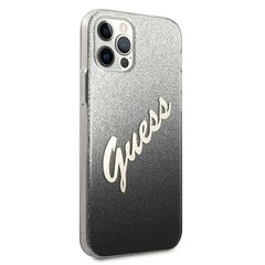 Guess GUHCP12LPCUGLSBK iPhone 12 Pro Max 6.7" black/black hardcase Glitter Gradient Script-thumb-3