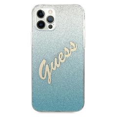 Guess GUHCP12MPCUGLSBL iPhone 12/12 Pro 6.1" blue/blue hardcase Glitter Gradient Script-thumb-2