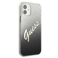 Guess GUHCP12SPCUGLSBK iPhone 12 mini 5.4" black/black hardcase Glitter Gradient Script-thumb-3