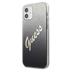 Guess GUHCP12SPCUGLSBK iPhone 12 mini 5.4" black/black hardcase Glitter Gradient Script-thumb-1