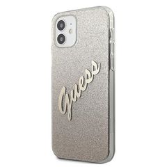 Guess GUHCP12SPCUGLSGO iPhone 12 mini 5.4" gold/gold hardcase Glitter Gradient Script-thumb-1
