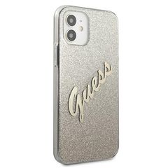 Guess GUHCP12SPCUGLSGO iPhone 12 mini 5.4" gold/gold hardcase Glitter Gradient Script-thumb-3