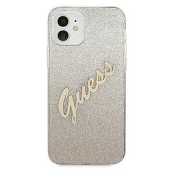 Guess GUHCP12SPCUGLSGO iPhone 12 mini 5.4" gold/gold hardcase Glitter Gradient Script-thumb-2