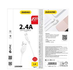 Dudao cable USB / Lightning cable 2.4A 1m white (L4L 1m white)-thumb-4