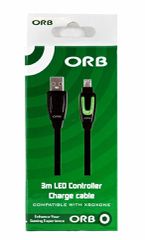 Xbox One - LED Controller Charge Cable 3m (ORB) / Xbox One-thumb-3
